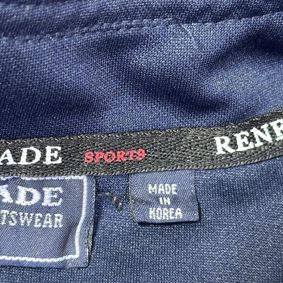 Vtg Renegade New York Yankees Blank MLB Youth Button Up Jersey Sz (S) Dark Blue - Picture 11 of 13